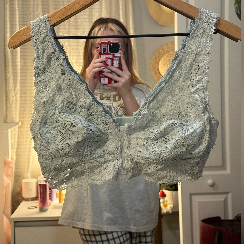 Aerie Lace Bralette in Soft Baby Blue